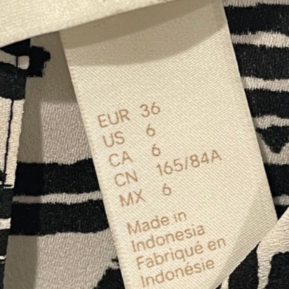 H&M Black and White Tribal Long Dress - Picture 2 of 6